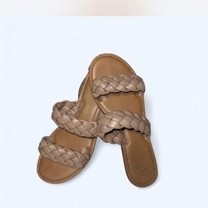 A New Day Women's Beige Braided Sandals